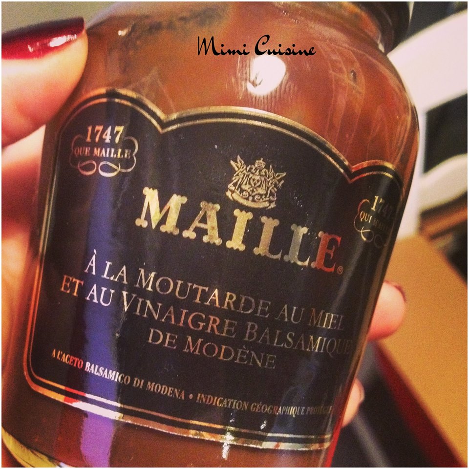 Moutarde huile d’olive, ail rôti et balsamique blanc