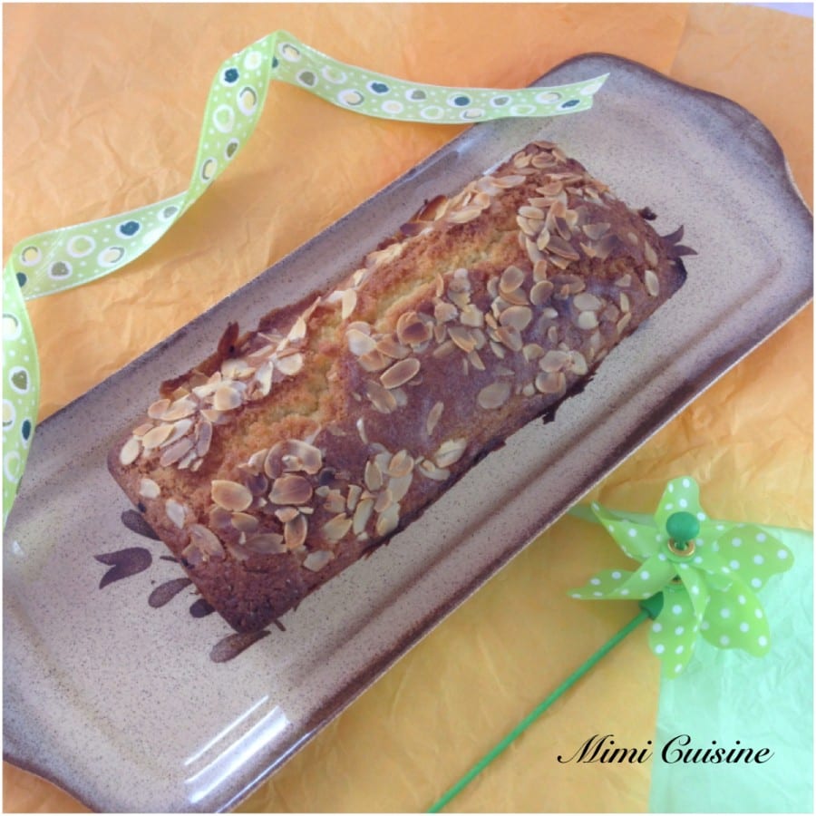 Cake fleur d�oranger pâte d�amande Recette Thermomix