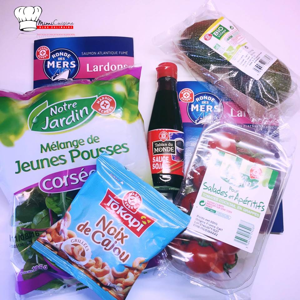 marque repere salade japonaise saumon Mimi Cuisine