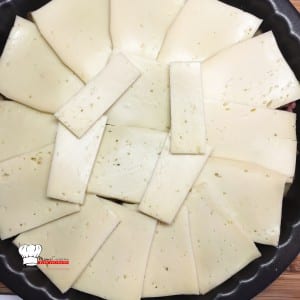 Tatin Aubergine et fromage à raclette