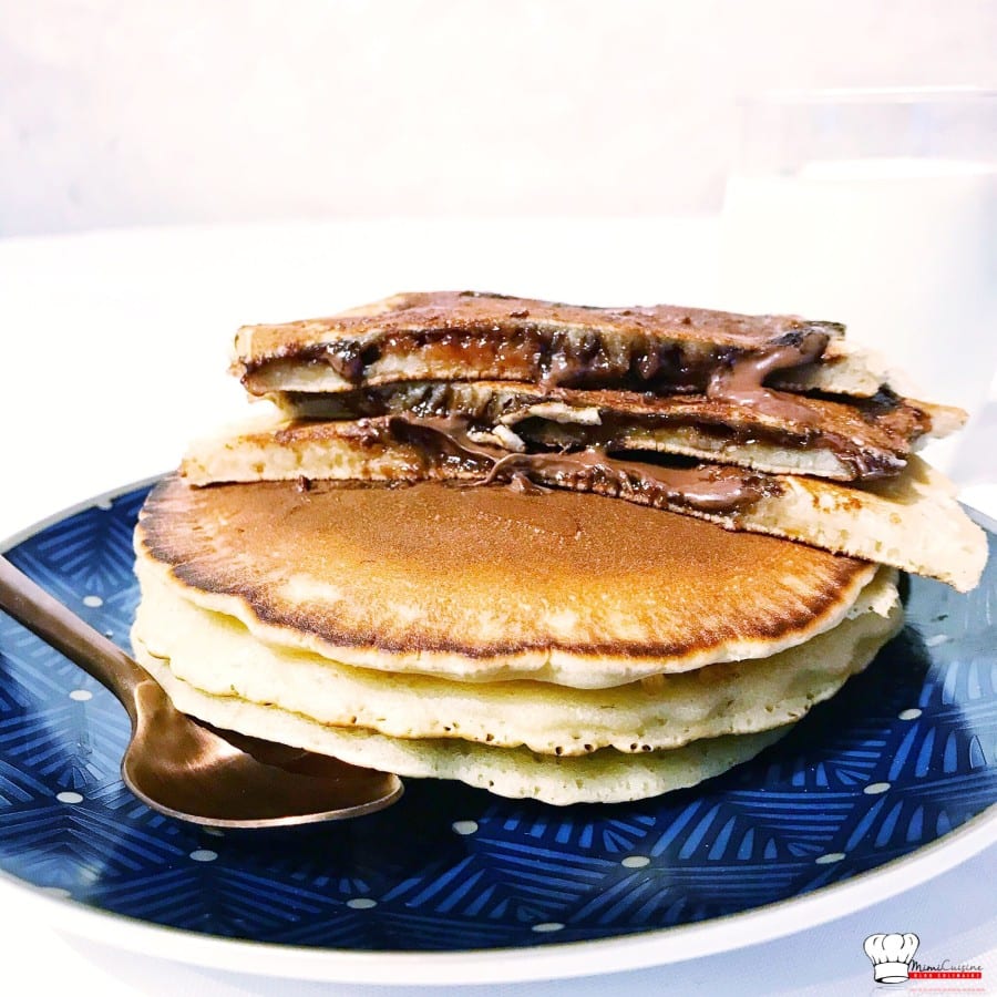 Pancakes lait d'avoine Fourrés au Nutella Recette Companion