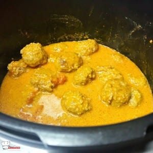 Boulettes de viande à l'indienne Recette Cookeo