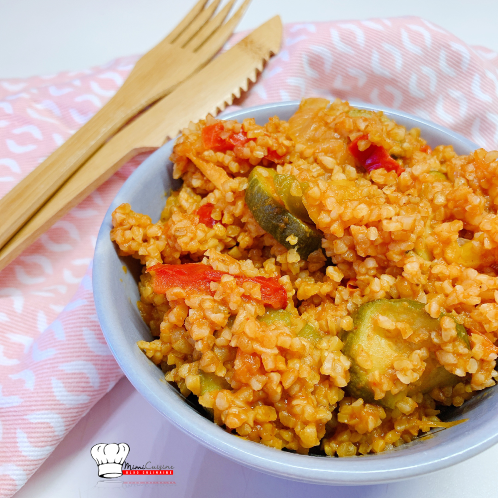 Boulgour aux légumes et sauce tomate Recette Cookeo – Mimi Cuisine