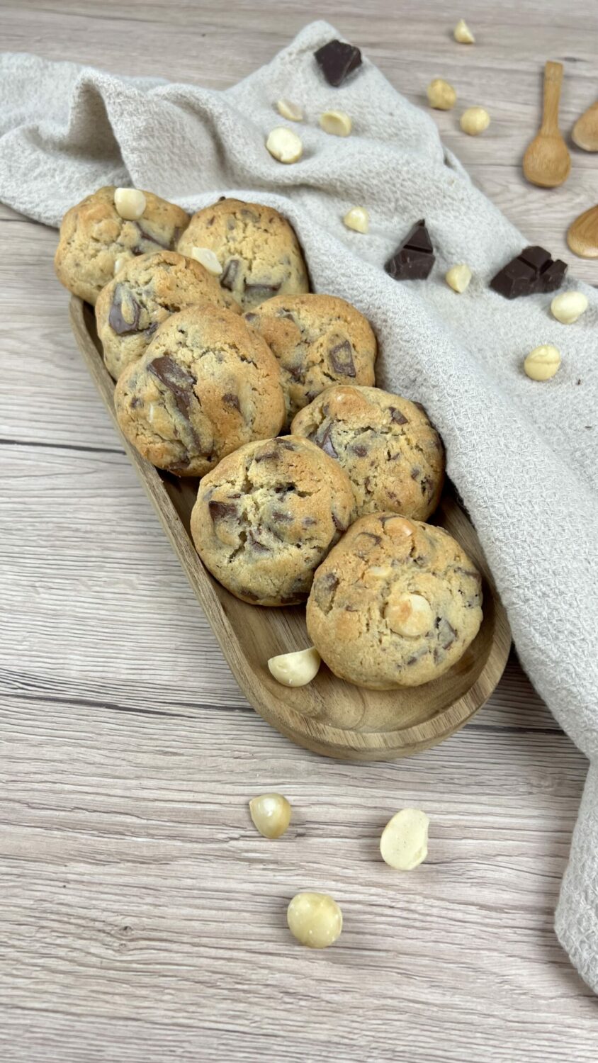 Cookies chocolat au lait & noix de macadamia – Mimi Cuisine